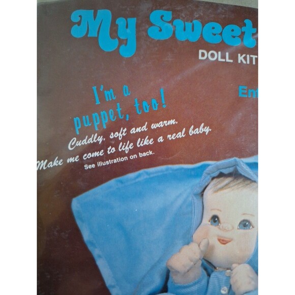 Vintage My Sweet Baby Doll Kit Collection Boy Awake I'm a Puppet Too! Nos Sealed - Picture 3 of 8